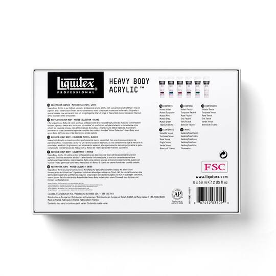 Liquitex® Heavy Body Acrylic™, Muted Collection + White
